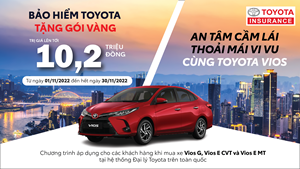 AN TÂM CẦM LÁI THOẢI MÁI VI VU CÙNG ƯU ĐÃI TỪ BẢO HIỂM 33Win com link tải app KHI MUA XE VIOS THÁNG 11/2022