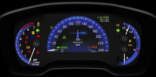 Cụm đồng hồ hiện đại, dễ nhìn trên taplo 33Win334 tỷ lệ trả thưởng cao Corolla Altis