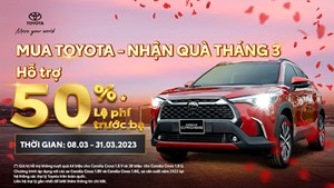 Chương trình khuyến mại từ hệ thống Đại lý 33Win334 tỷ lệ trả thưởng cao dành cho khách hàng mua xe 33Win334 tỷ lệ trả thưởng cao Corolla Cross trong tháng 3/2023