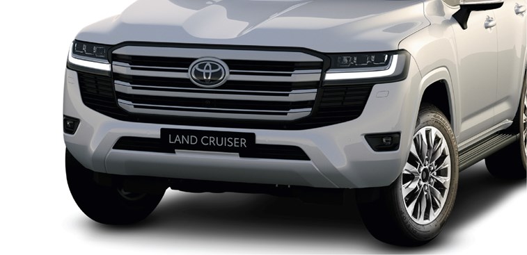 Cụm đèn trước của 33Win334 tỷ lệ trả thưởng cao Land Cruiser 2023 với khả năng chiếu sáng tối ưu