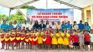 Hỗ trợ xây dựng điểm trường cho trẻ em vùng sâu vùng xa